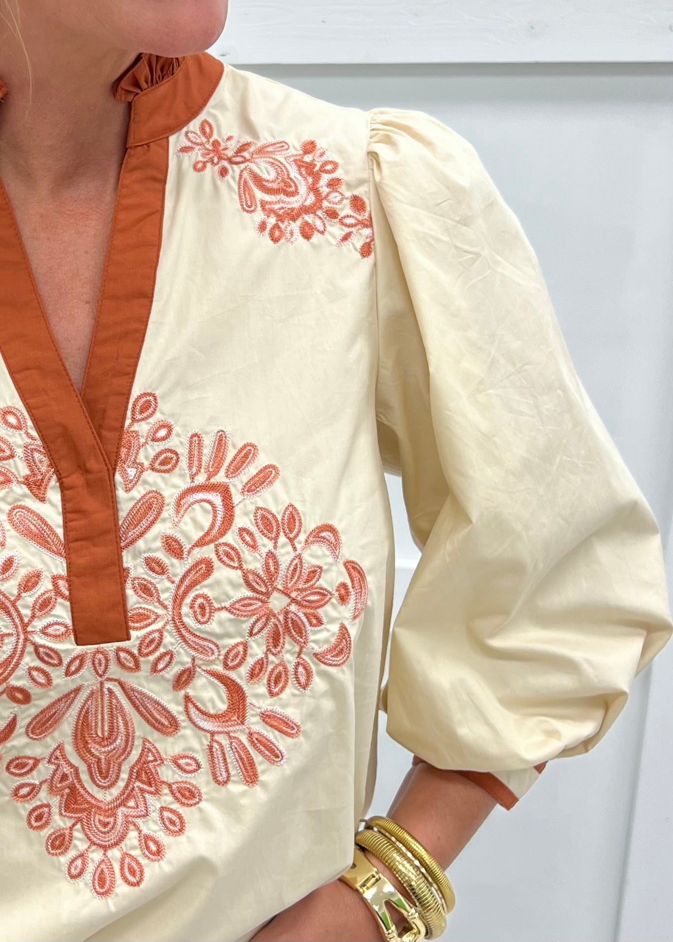 Astoria Embroidered Top