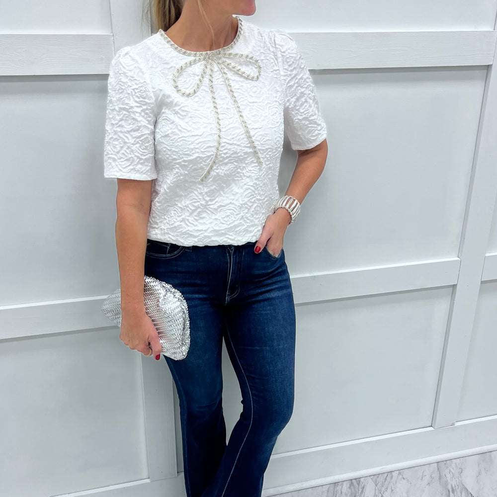 
                  
                    Glittering Dreams Bow Top
                  
                