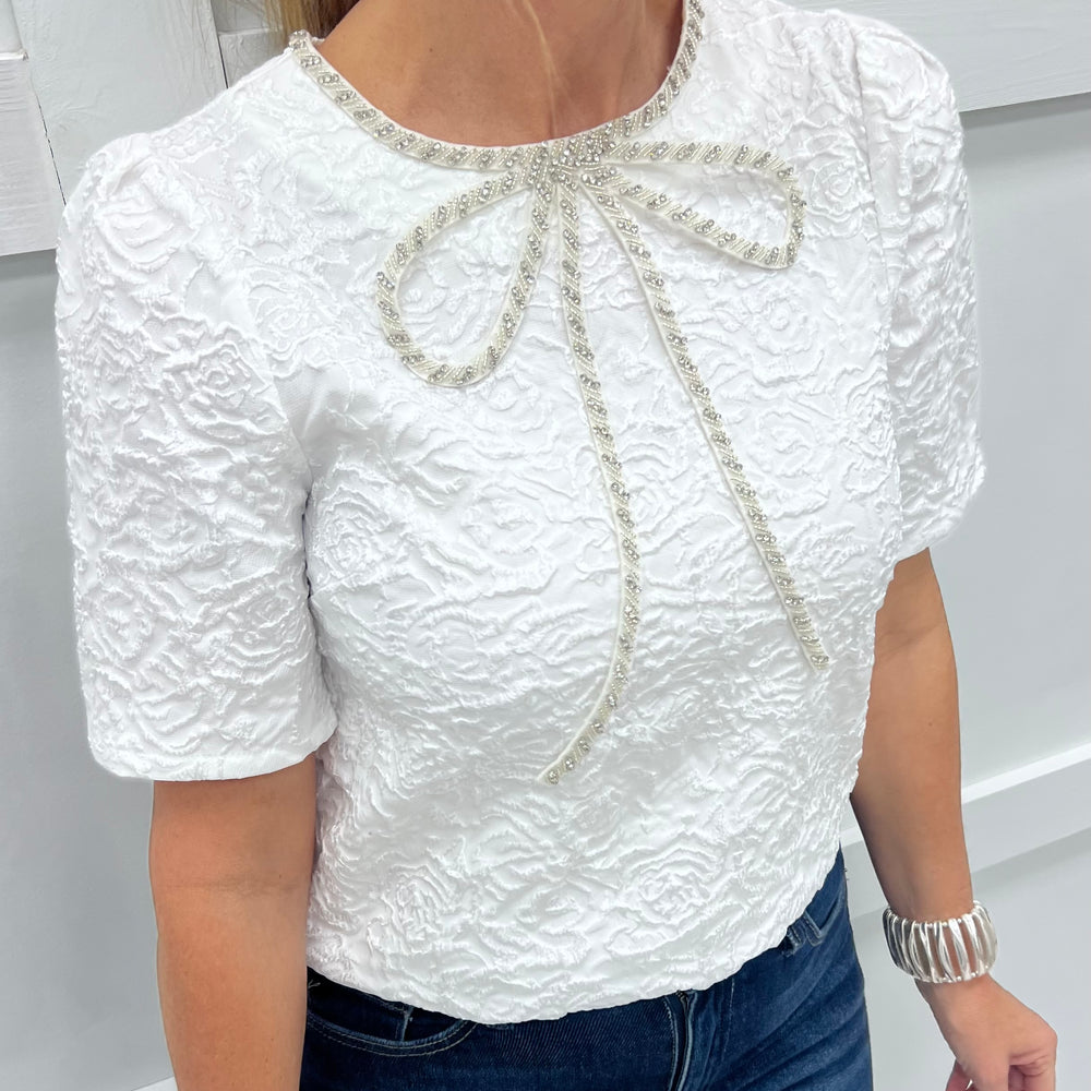 
                  
                    Glittering Dreams Bow Top
                  
                