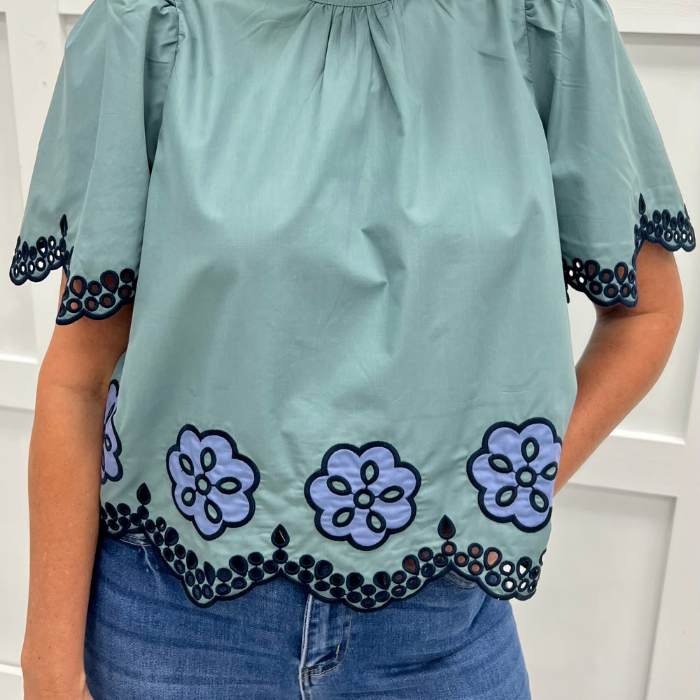 Always Dreaming Embroidered Top