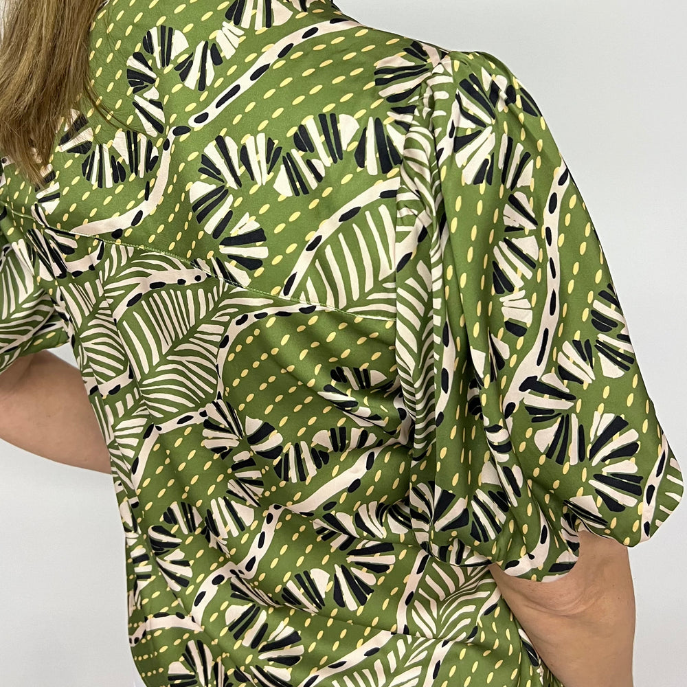 
                      
                        Bahama Palm Puff Sleeve Top - FINAL SALE
                      
                    