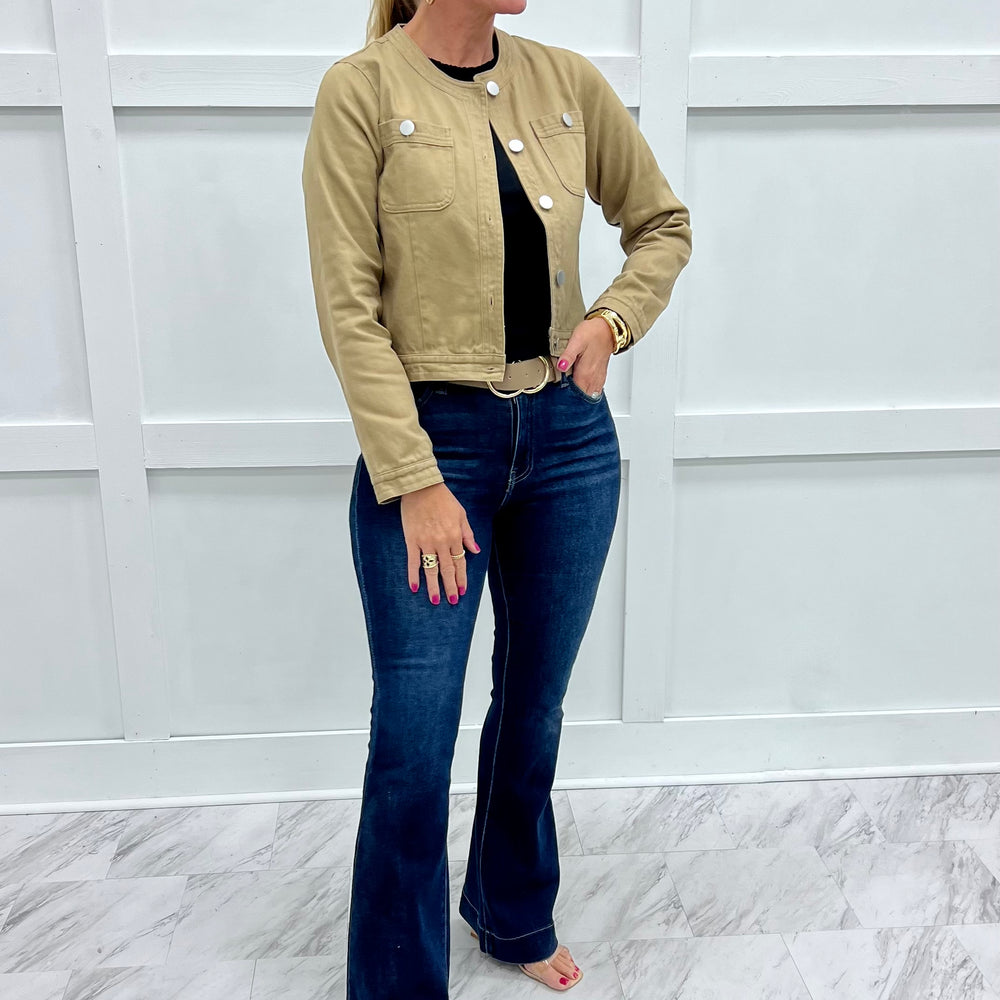 Walker Taupe Twill Jacket