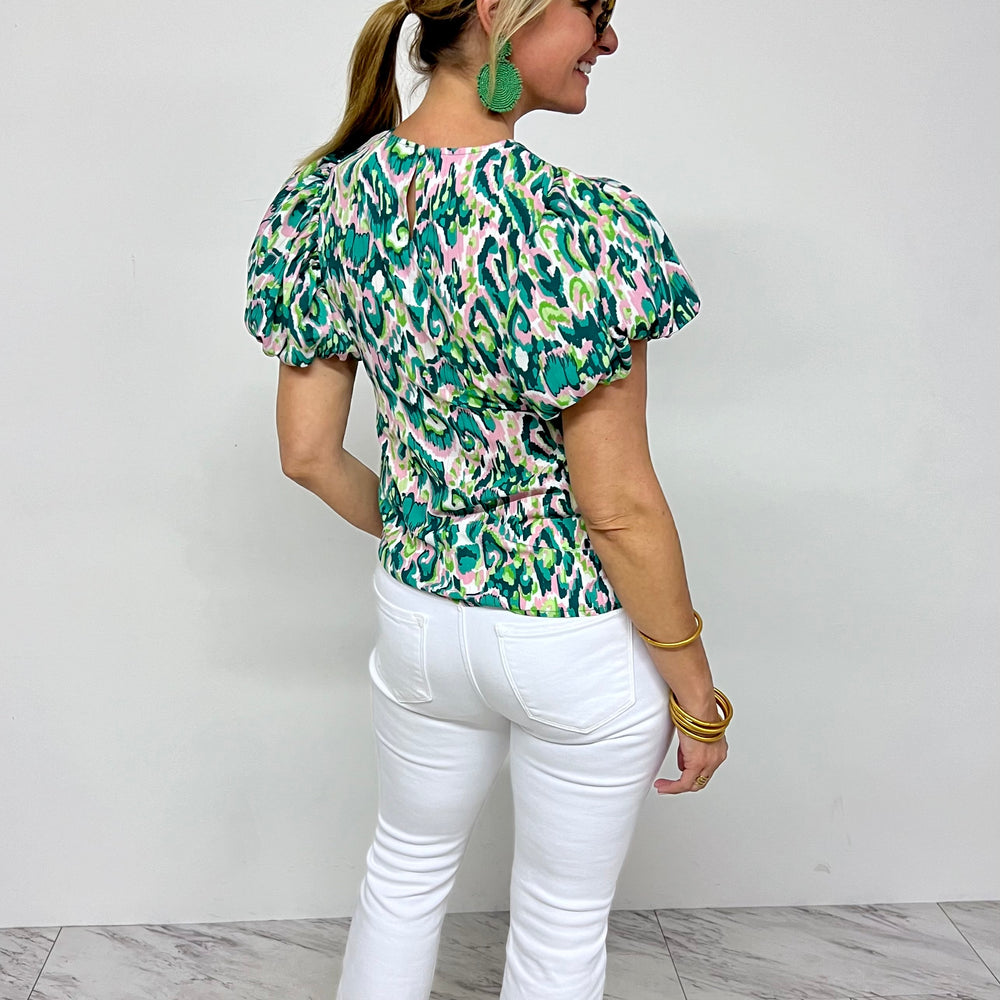 
                      
                        Ayres Print Puff Sleeve Top - FINAL SALE
                      
                    