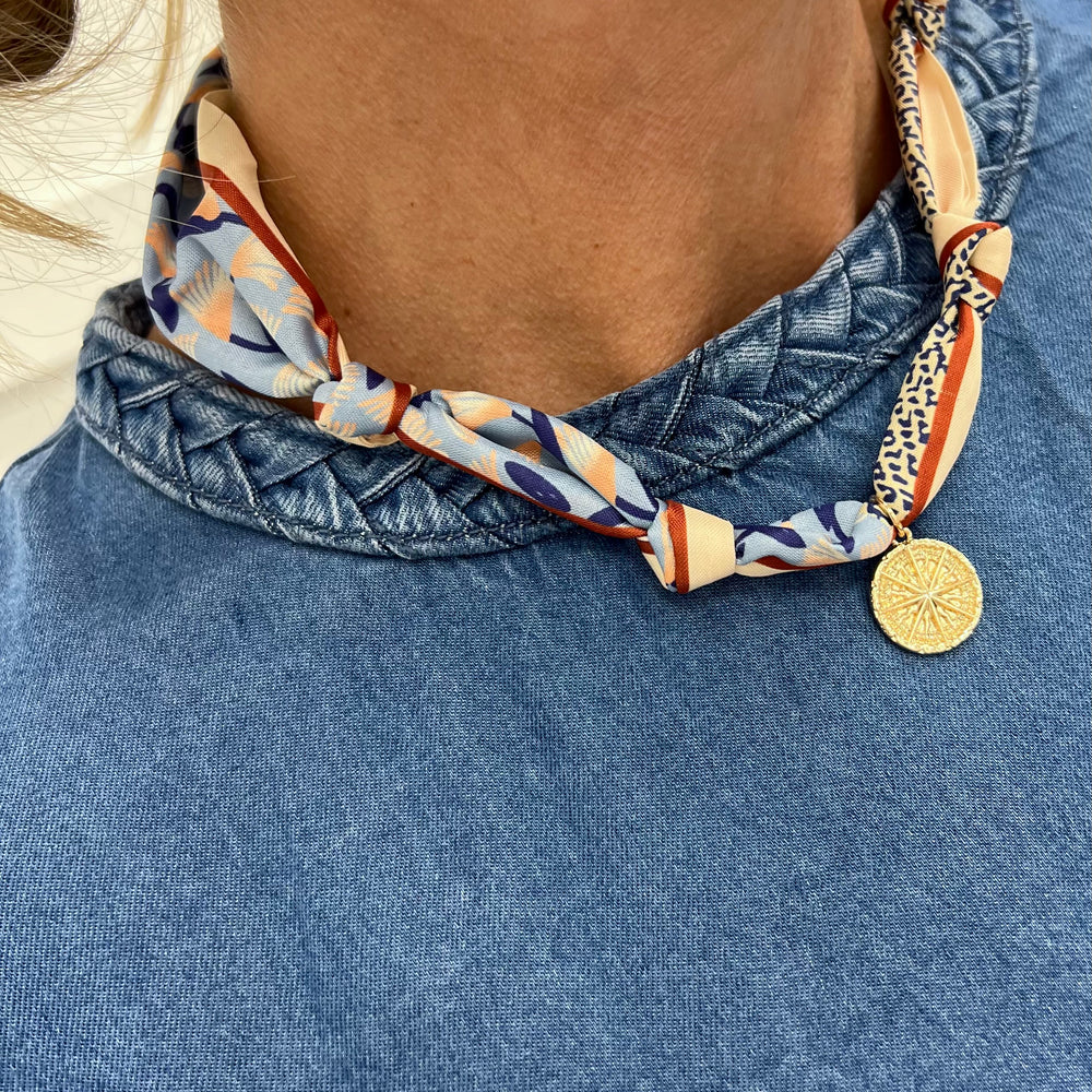 Sasha Scarf + Charm Necklace