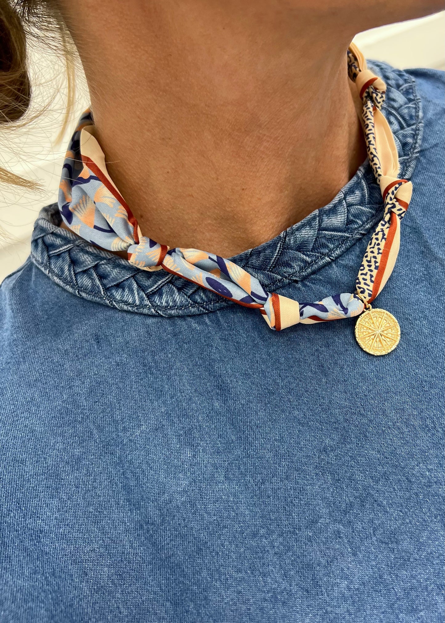 Sasha Scarf + Charm Necklace
