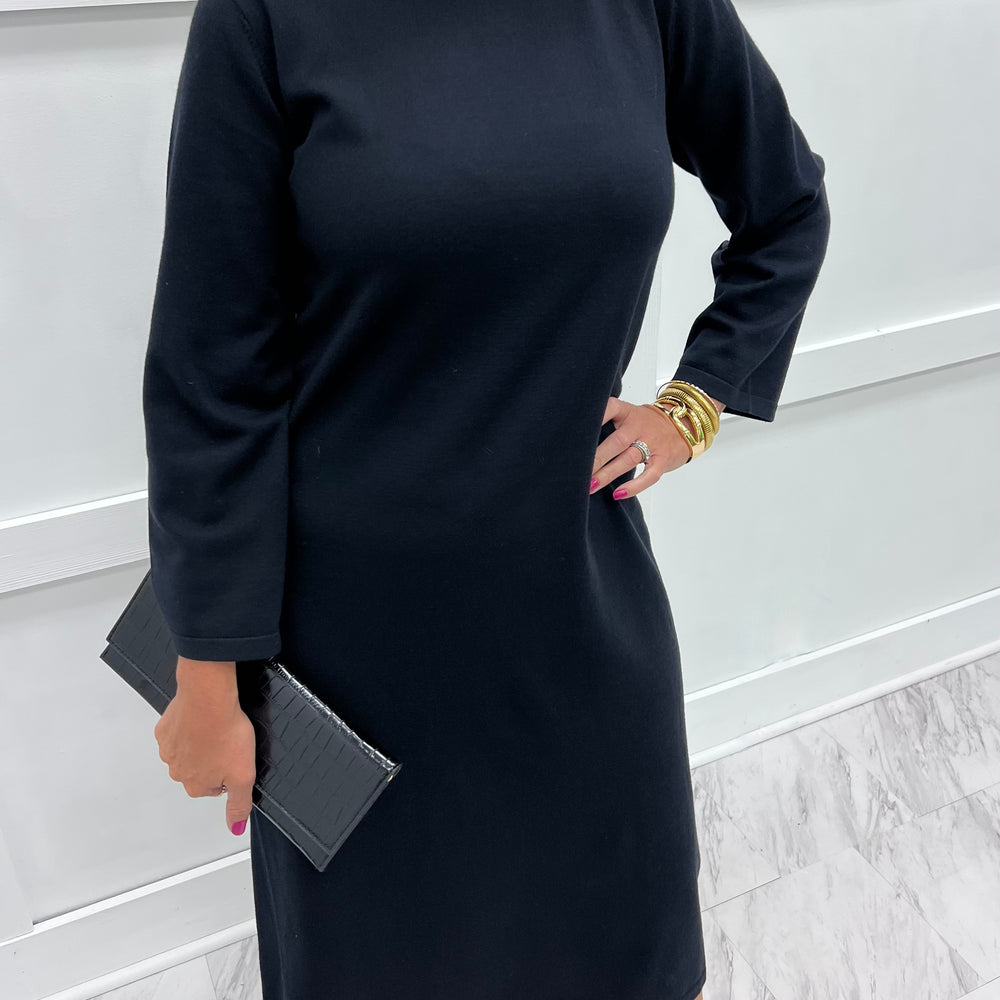 Monroe Black Sweater Dress