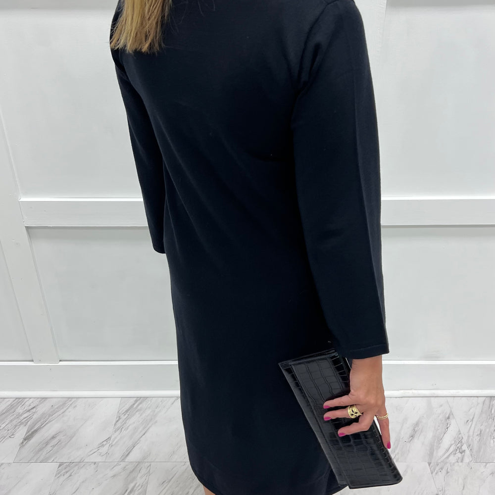 
                  
                    Monroe Black Sweater Dress
                  
                