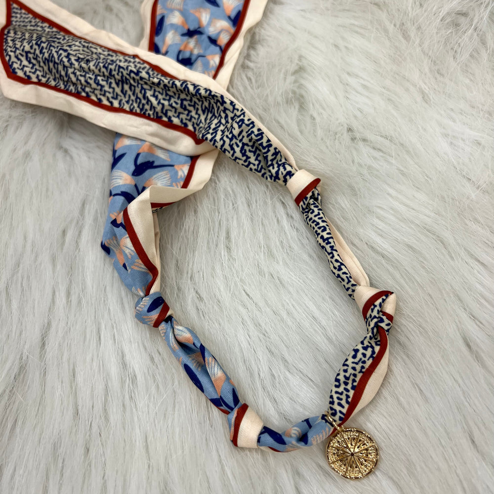 Sasha Scarf + Charm Necklace