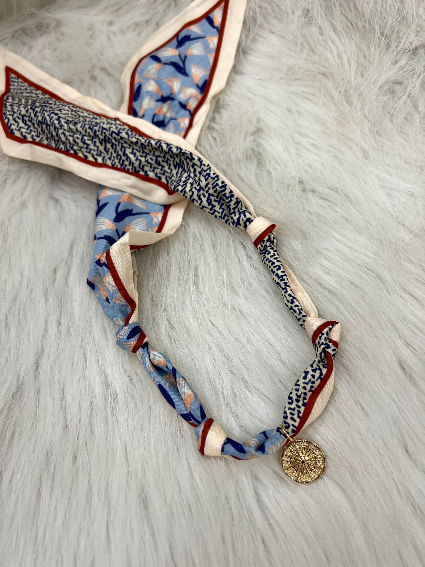 Sasha Scarf + Charm Necklace