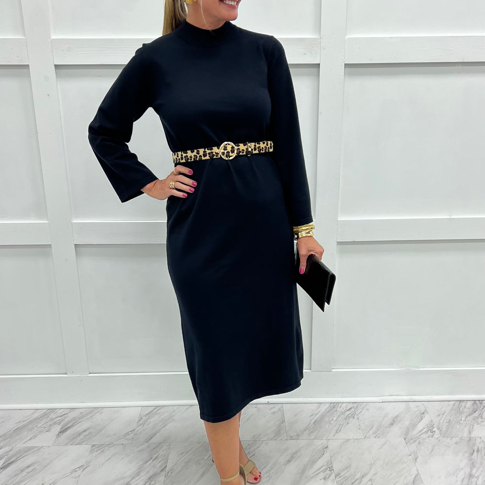 
                  
                    Monroe Black Sweater Dress
                  
                