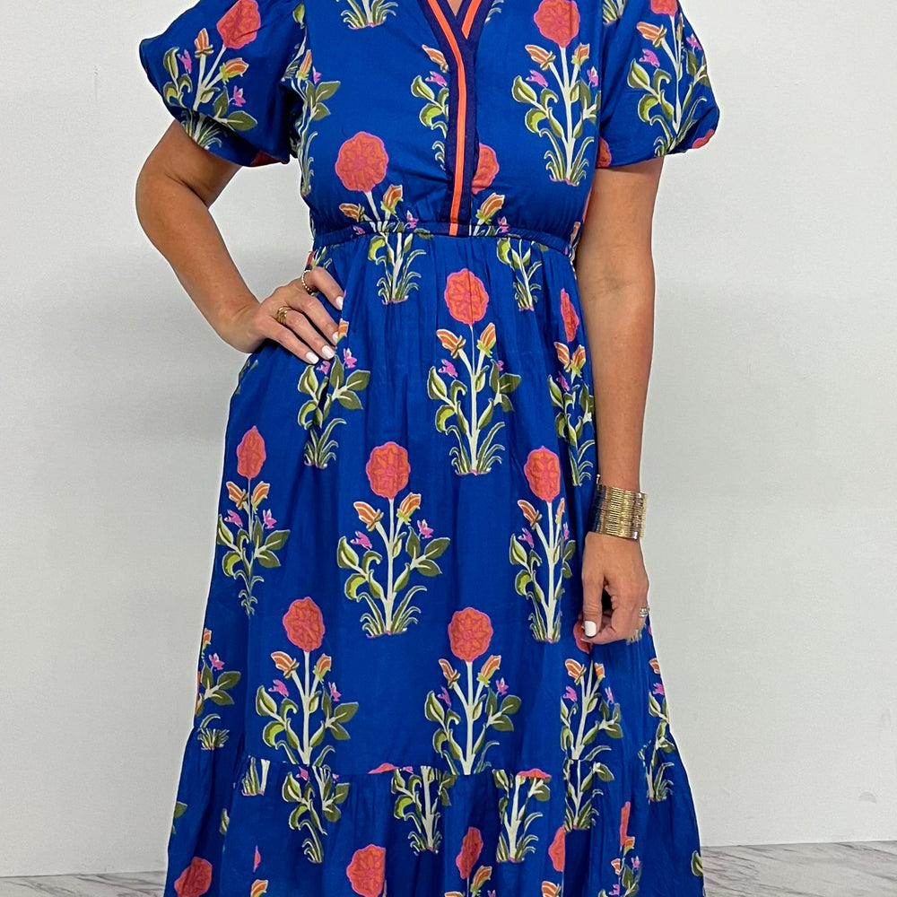 
                      
                        Callista Puff Sleeve Flower Maxi Dress
                      
                    