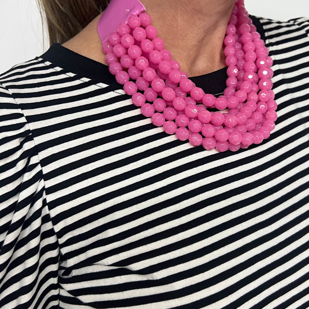 
                  
                    LULU Beaded Necklace (Pink)
                  
                