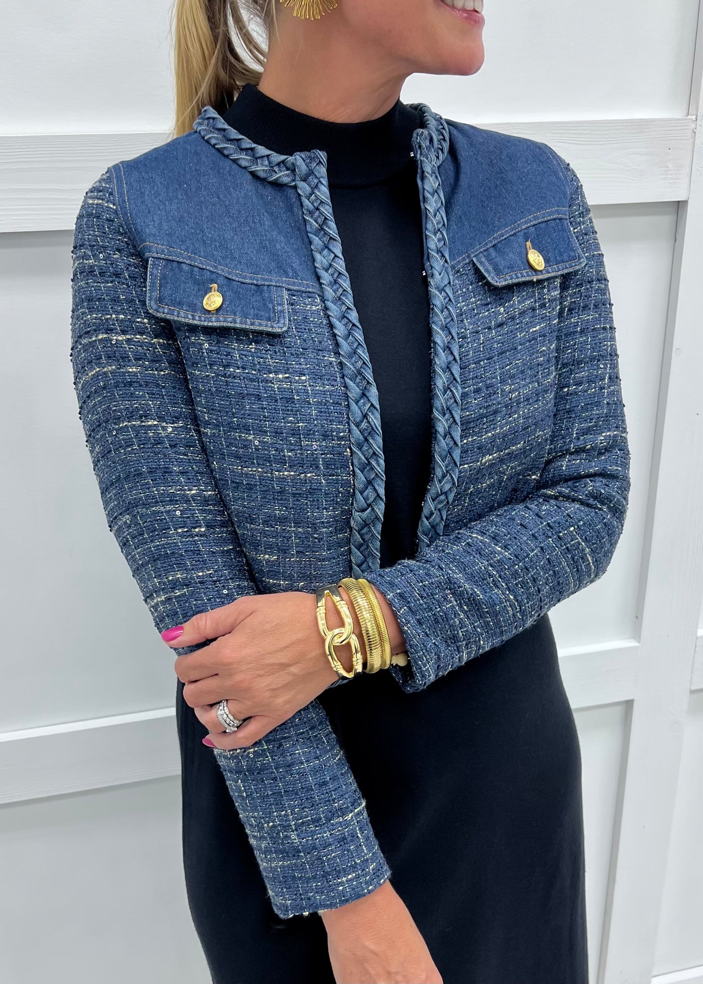 Denim Theory Tweed Jacket