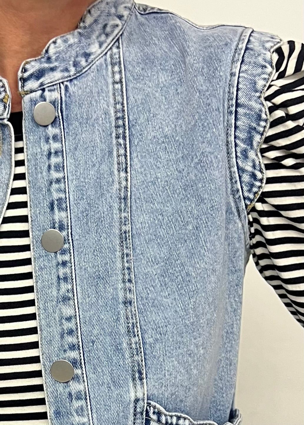 Delilah Denim Vest-FINAL SALE