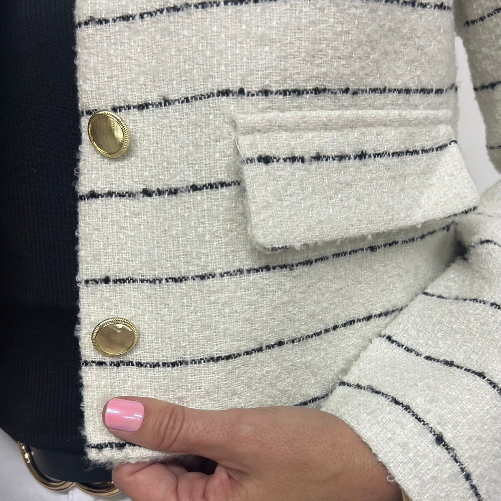 Sorrento Stripe Tweed Jacket-FINAL SALE