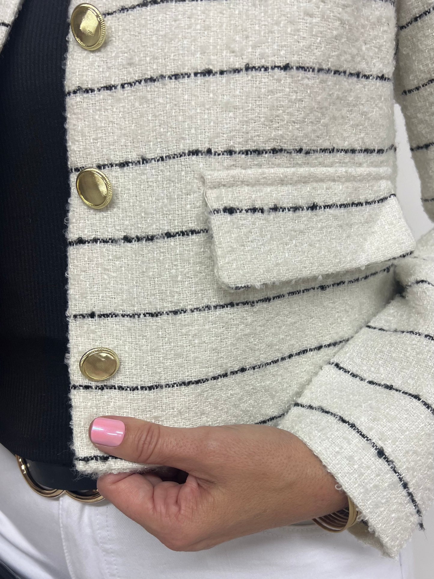 Sorrento Stripe Tweed Jacket-FINAL SALE