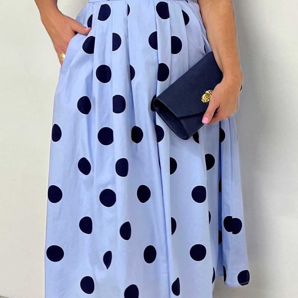 
                  
                    Pollie Polka Dot Strapless Dress
                  
                