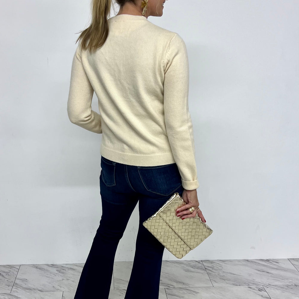 
                  
                    Season To Shine Bow Sweater (Cream)
                  
                