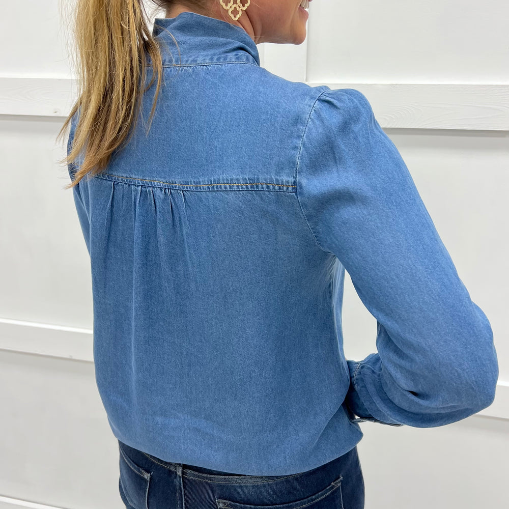 
                  
                    Nashville Bow Denim Top
                  
                