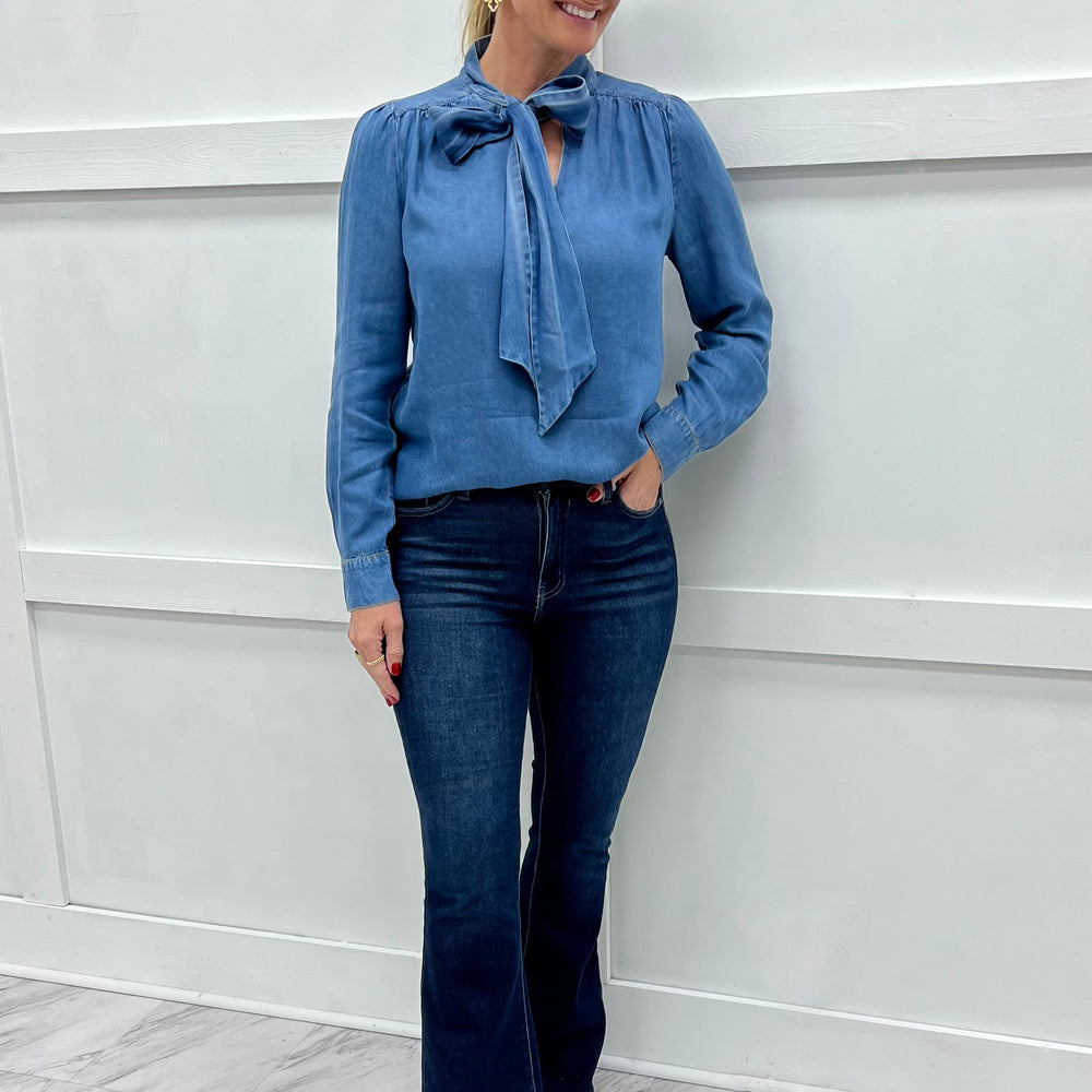 
                  
                    Nashville Bow Denim Top
                  
                