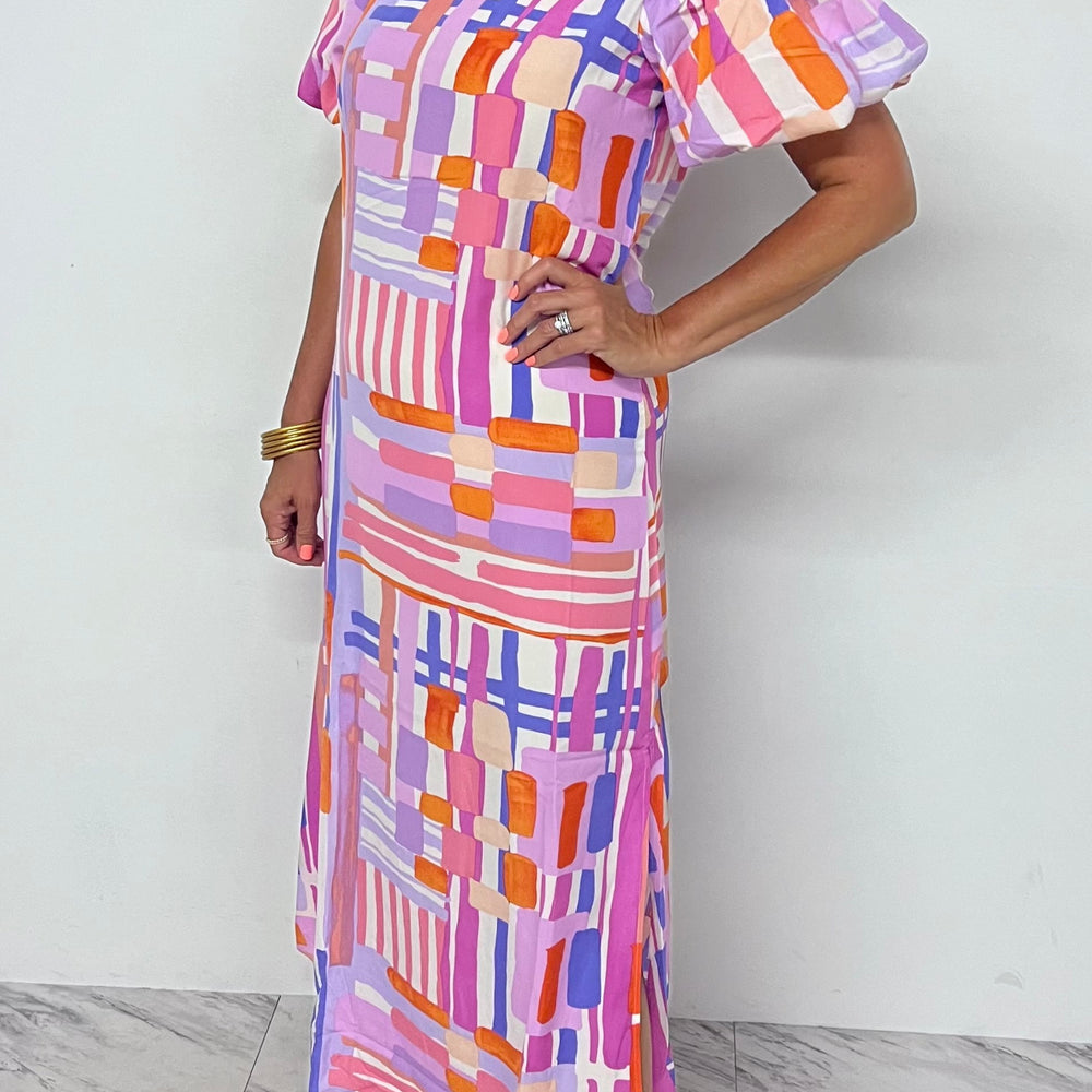 Aries Print Maxi Dress