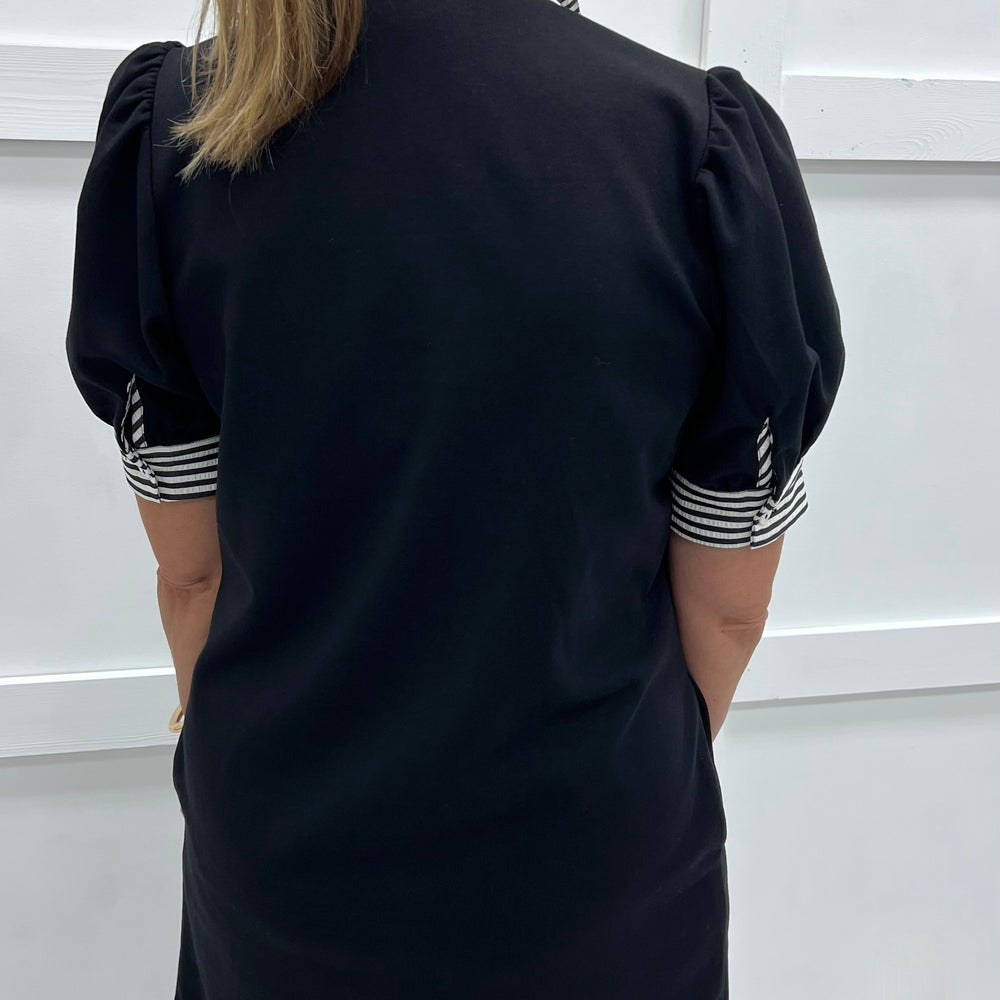 
                  
                    Captiva Stripe Collar Dress (Black)
                  
                