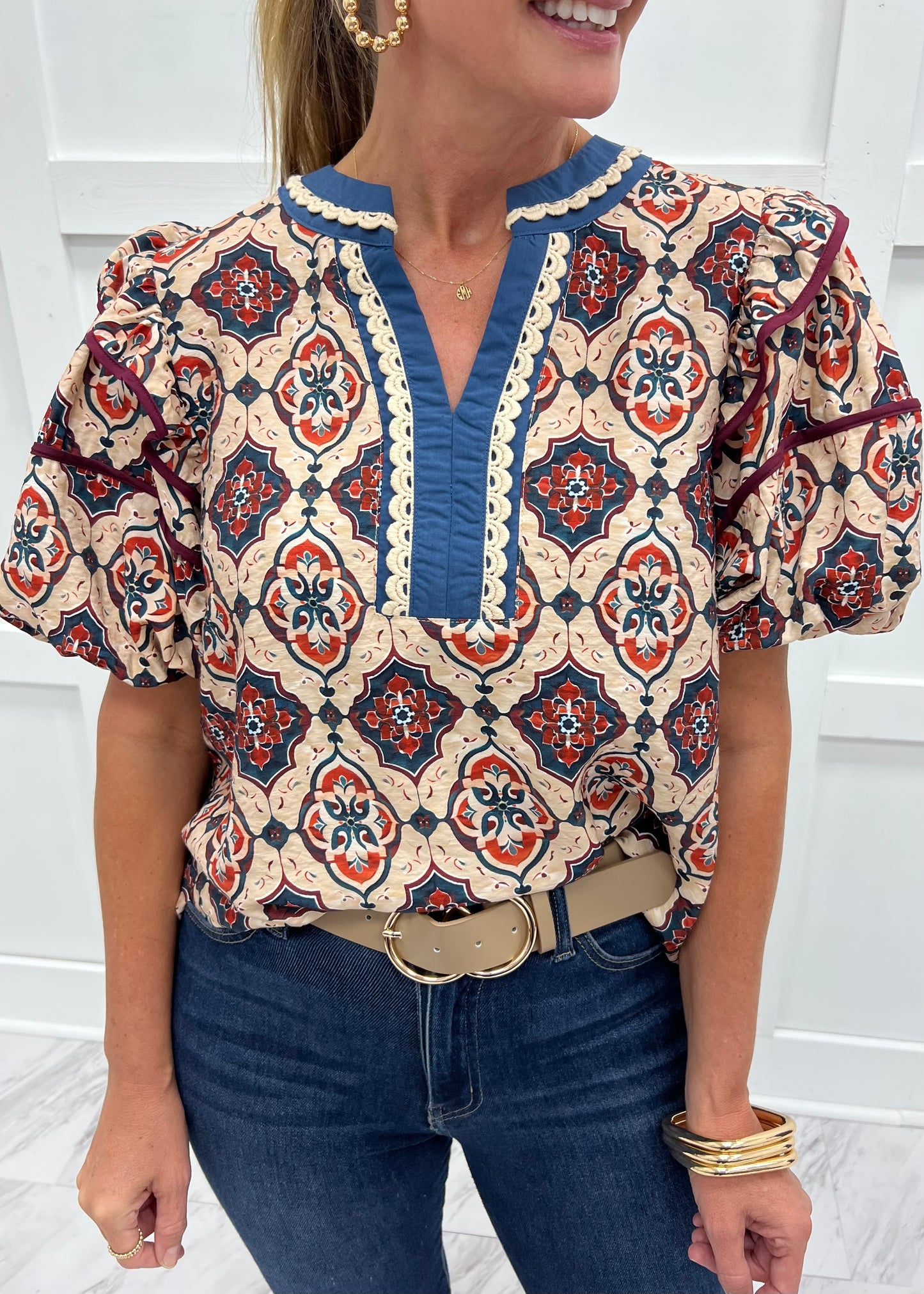 Twilight Print Top
