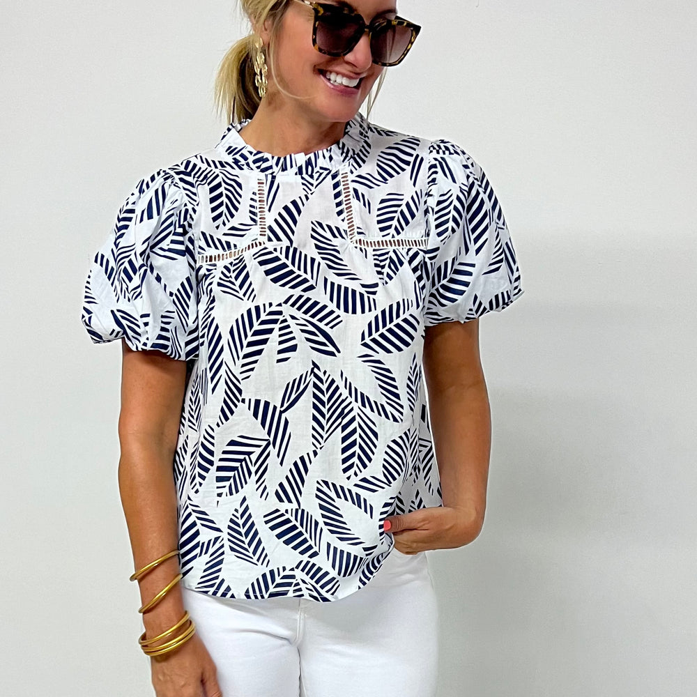 
                  
                    Palm Paradise Top (White) -- FINAL SALE
                  
                