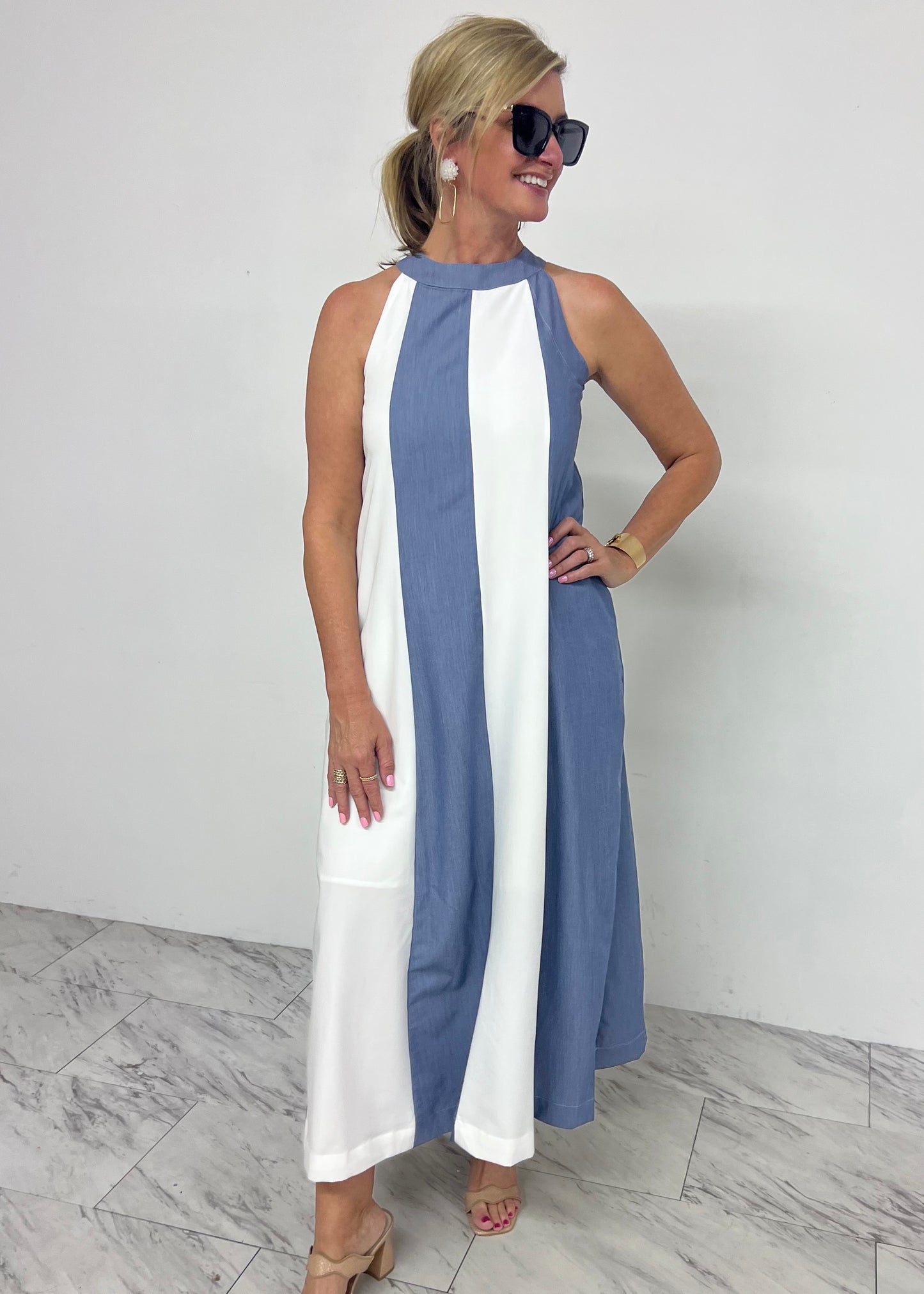 Maxwell Colorblock Maxi Dress