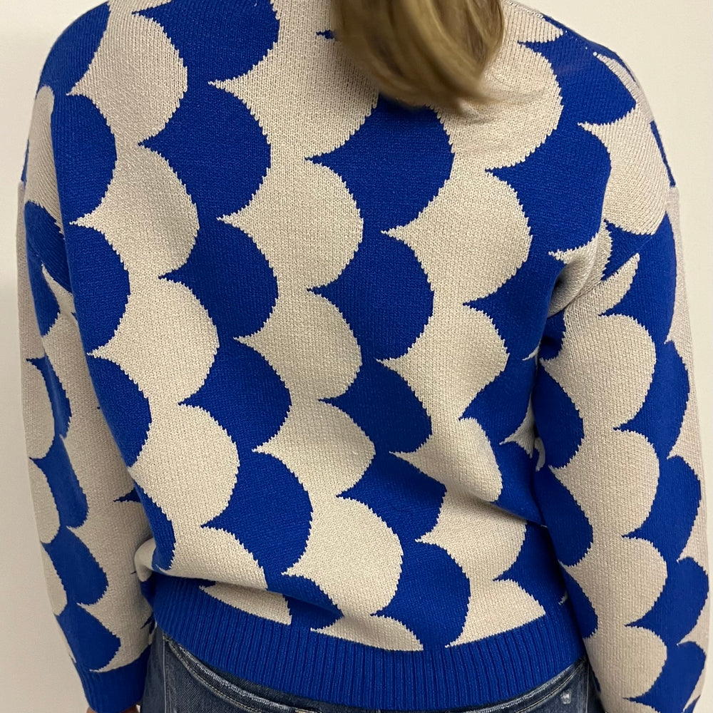 
                  
                    Style Scallop Sweater (Blue)
                  
                