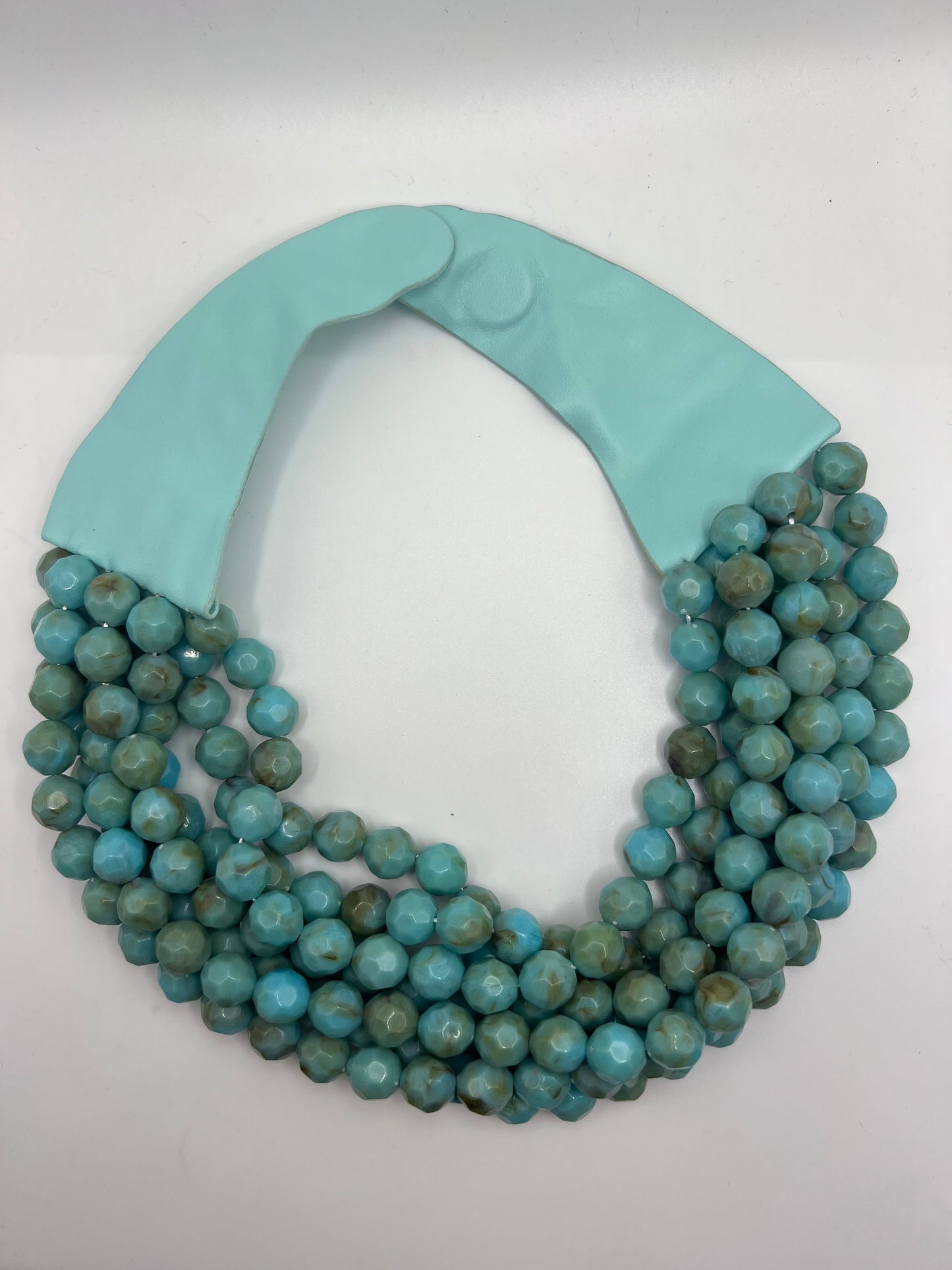 LULU Beaded Necklace (Teal)