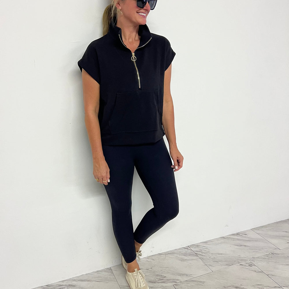 
                  
                    Aniston Black Zip Front Top
                  
                