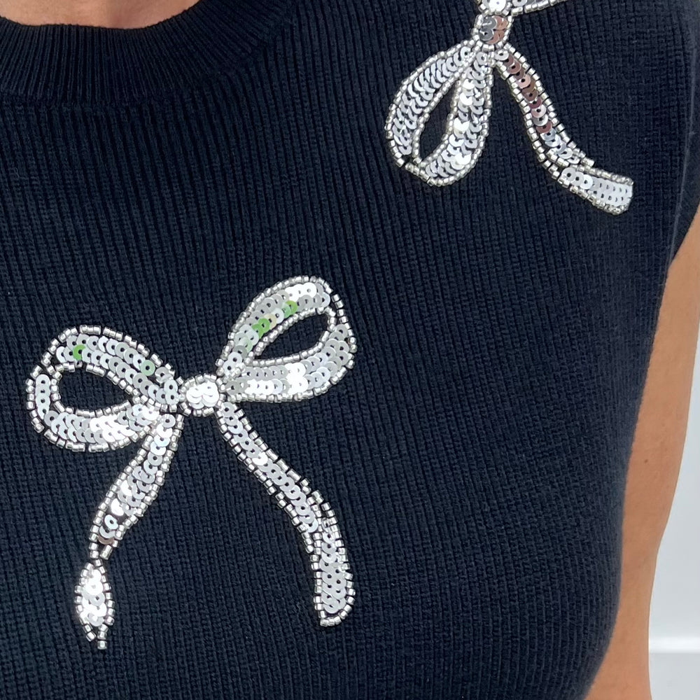 Just For You Bow Top (BLACK)