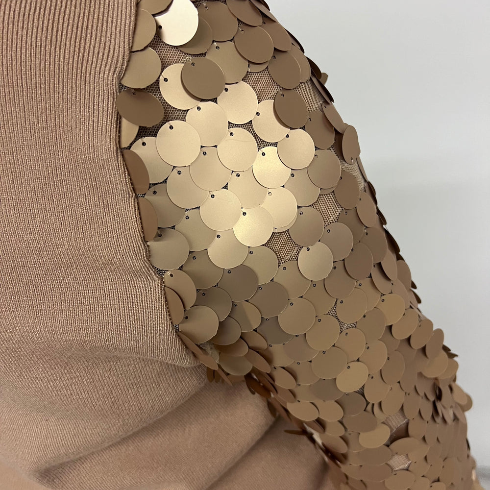 
                  
                    Spotlight Sequin Sleeve Sweater (Mocha)
                  
                