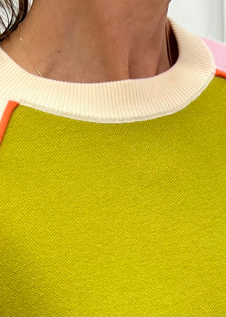 Twist Of Fate Colorblock Sweater