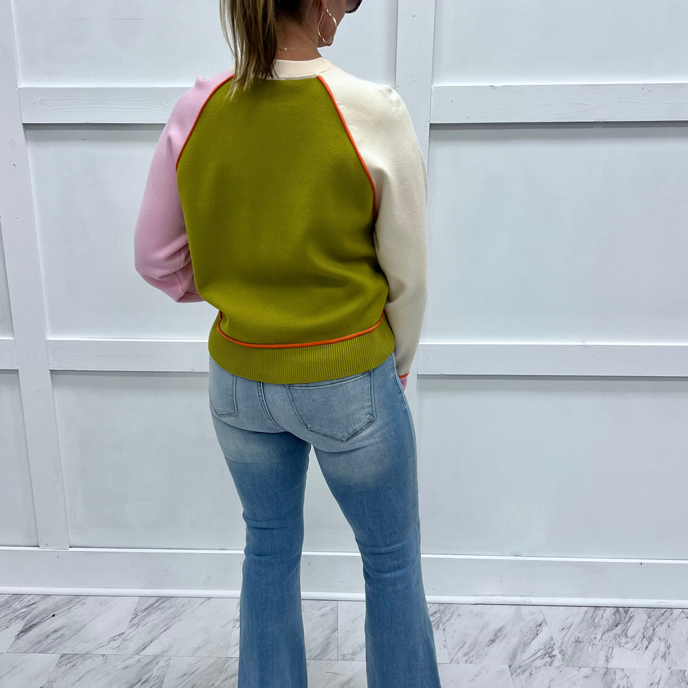 
                  
                    Twist Of Fate Colorblock Sweater
                  
                