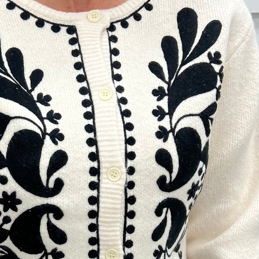 
                  
                    Samantha Embroidered Cardigan
                  
                