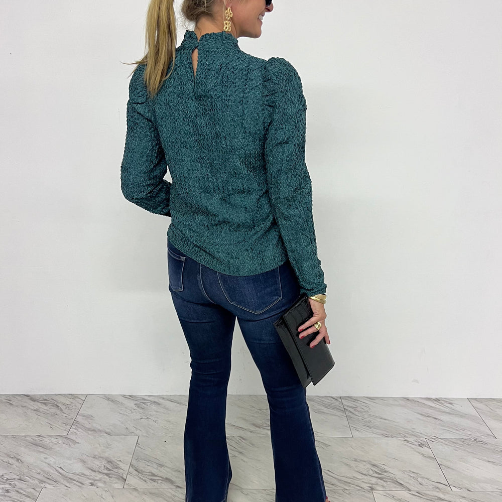 
                  
                    Toast Of The Town Textured Top (Green)
                  
                