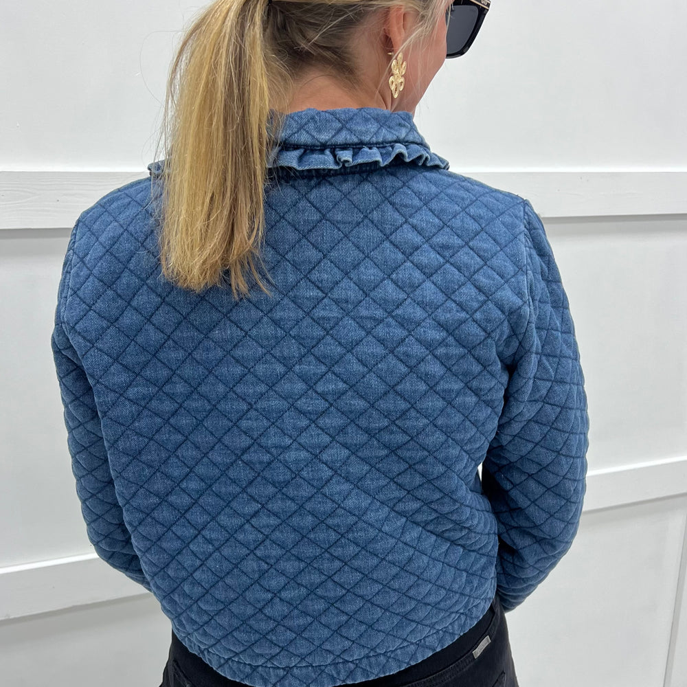 
                  
                    Delta Denim Tie Front Jacket
                  
                