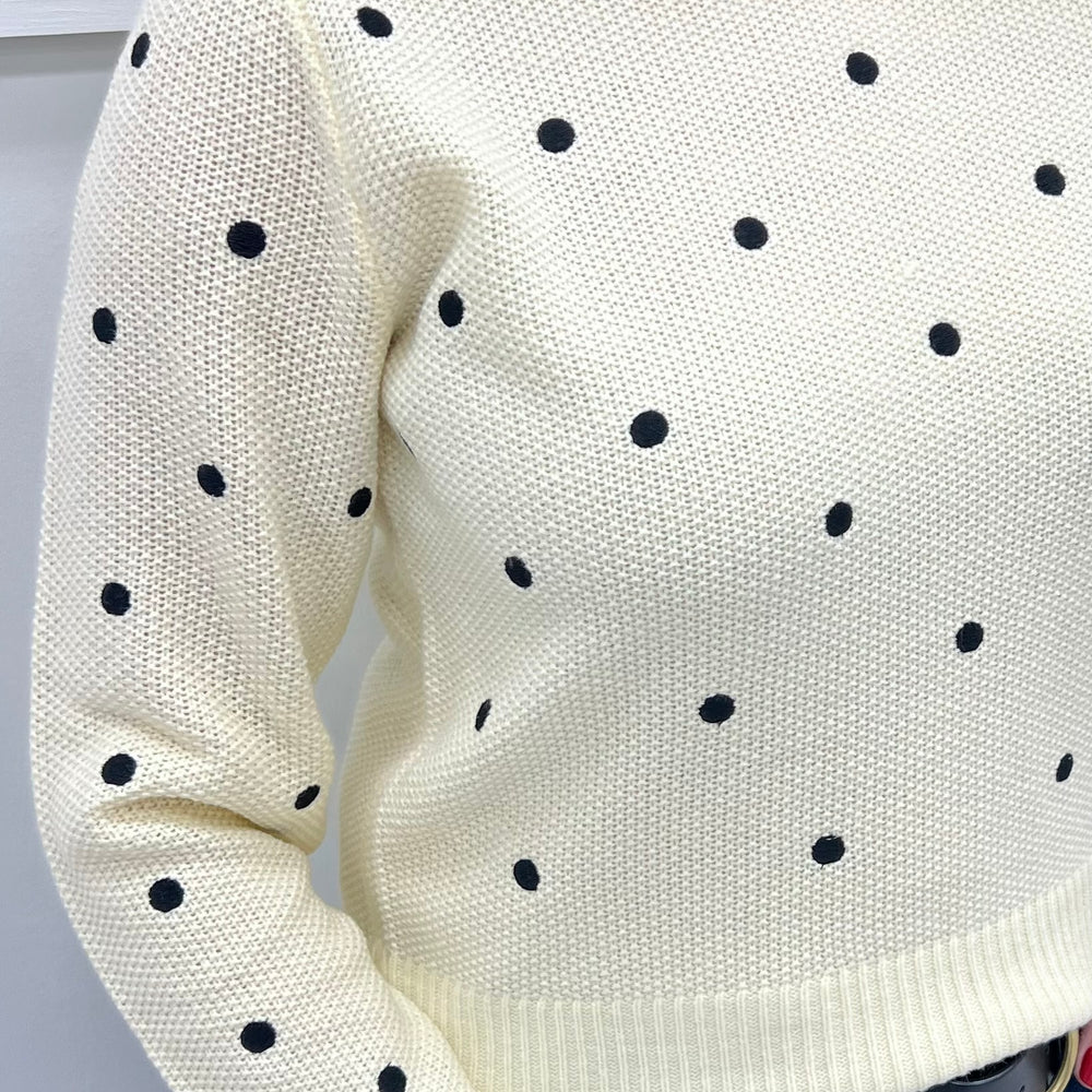 Poppy Polka Dot Sweater