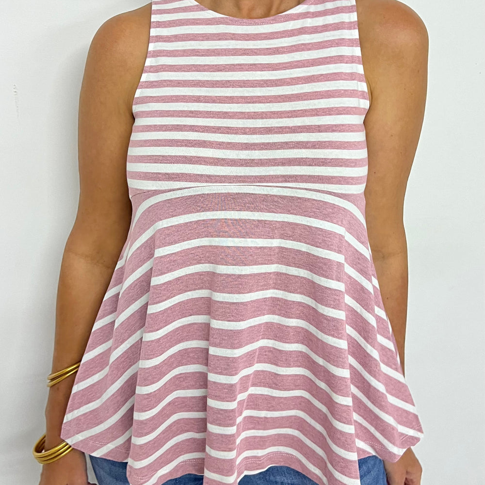 
                  
                    Chicago Stripe Tank Top (Bubble Gum)- FINAL SALE
                  
                