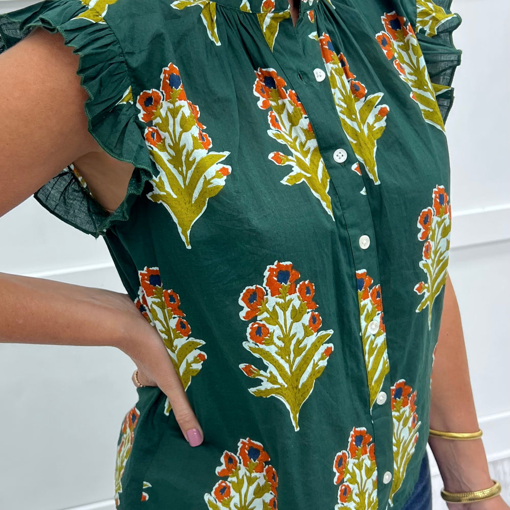 
                  
                    English Flower Flutter Sleeve Top
                  
                