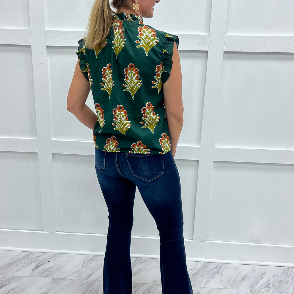 
                  
                    English Flower Flutter Sleeve Top
                  
                
