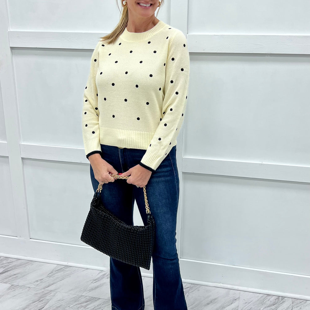 Poppy Polka Dot Sweater