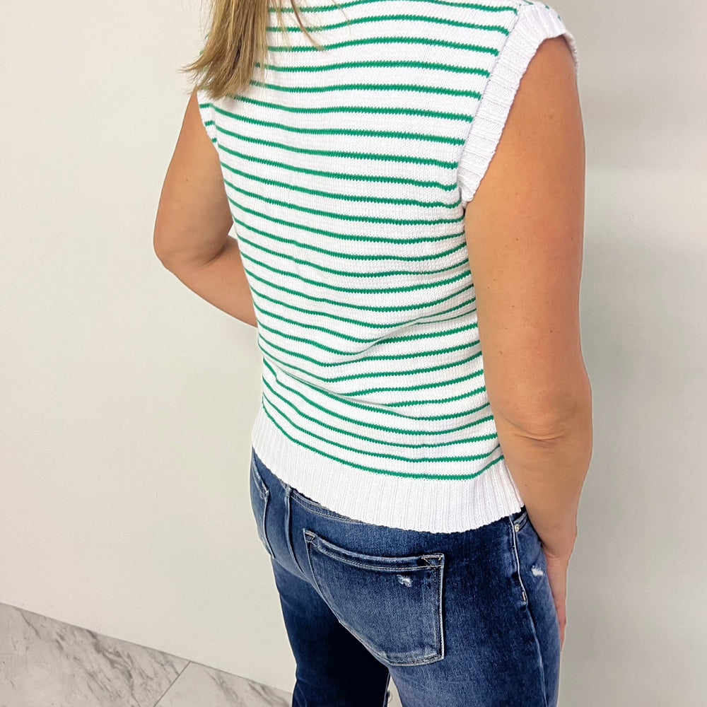 
                  
                    Samantha Stripe Sweater Top - FINAL SALE
                  
                