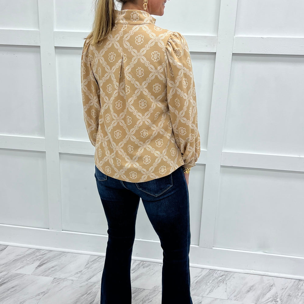 
                  
                    Carlisle Print + Stripe Top
                  
                