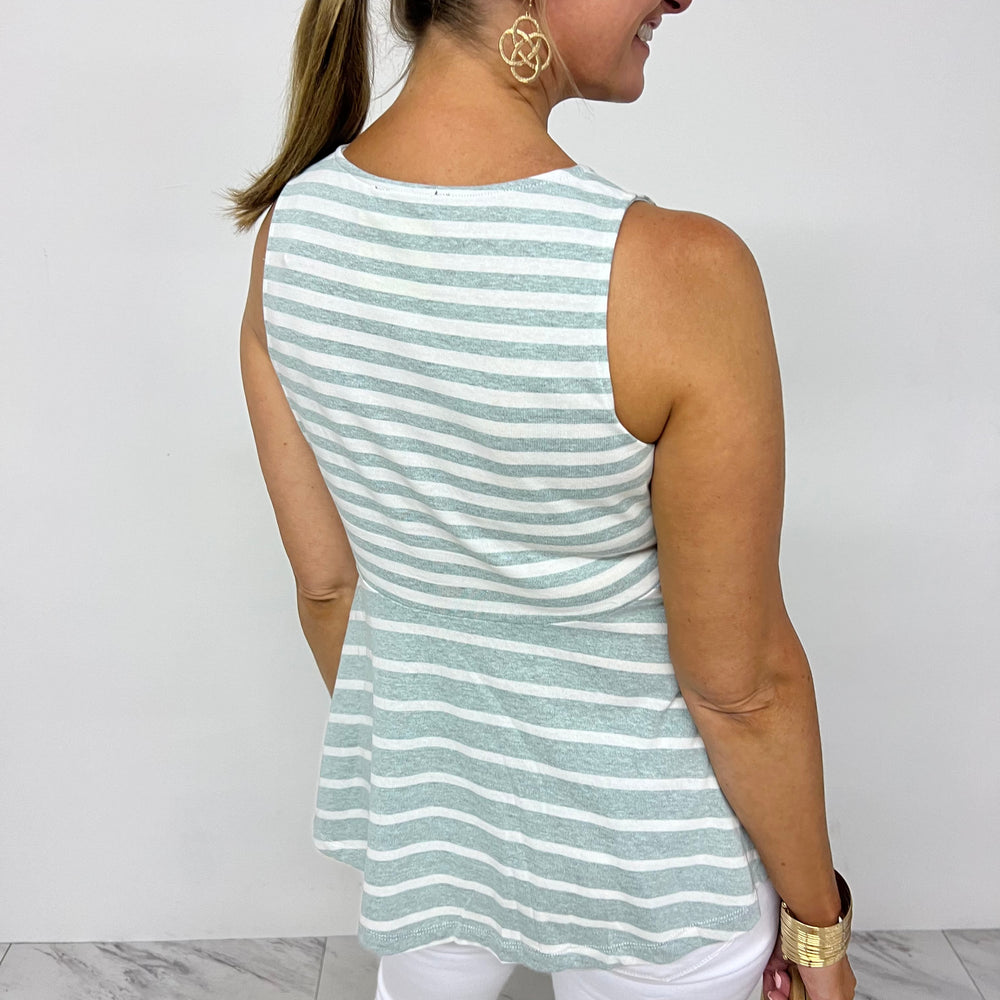 
                  
                    Chicago Stripe Tank Top (Sea Foam) - FINAL SALE
                  
                