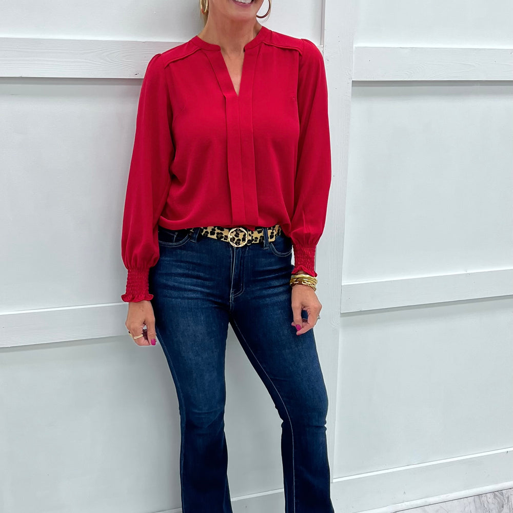 
                  
                    Jordan V.Neck Top (Red)
                  
                