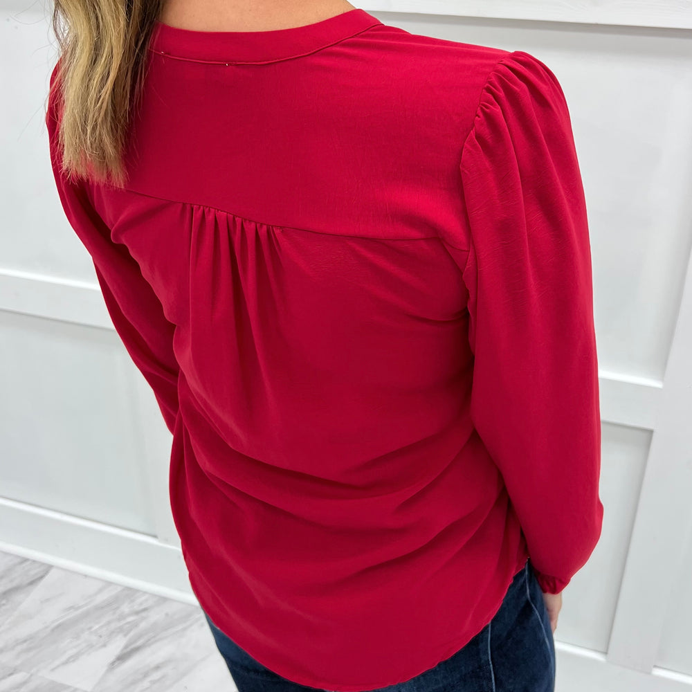 
                  
                    Jordan V.Neck Top (Red)
                  
                
