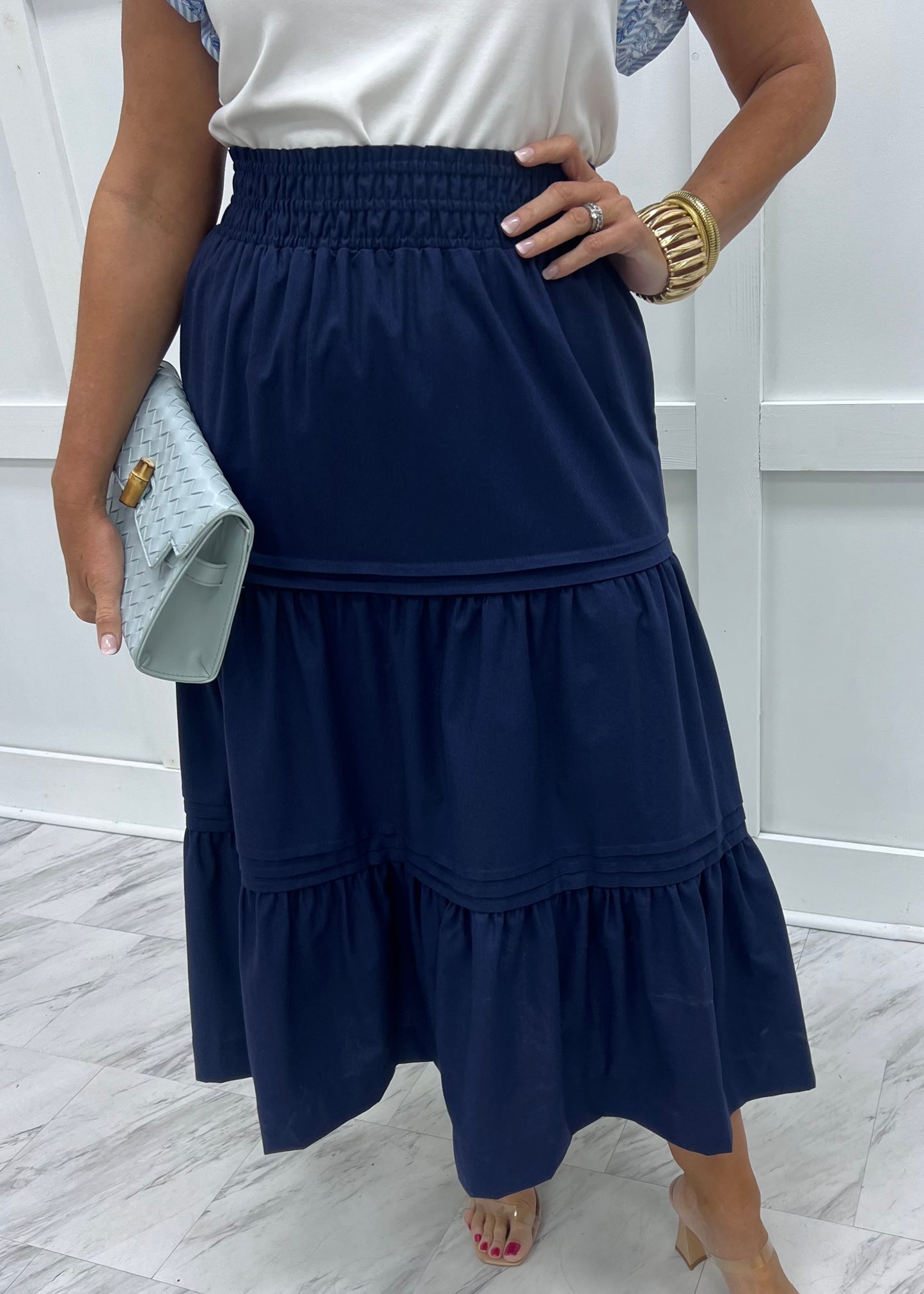 Miller Midi Skirt (Navy)